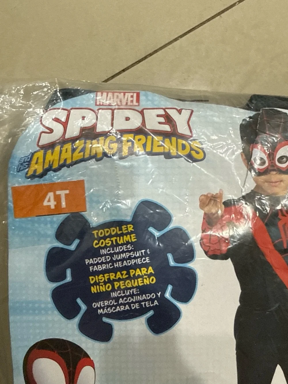 Marvel Kids Miles Morales Spidey Costume - Black & Red